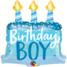 Minishape Bday Boy Cake & Candles